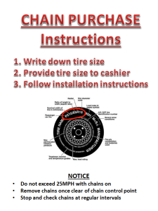 Tire Chain Instructions
