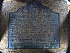 Emigrant Gap Historical Marker